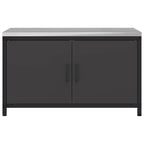 Kitchen Storage with Shelf Black 90 x 50 x 53 cm Steel