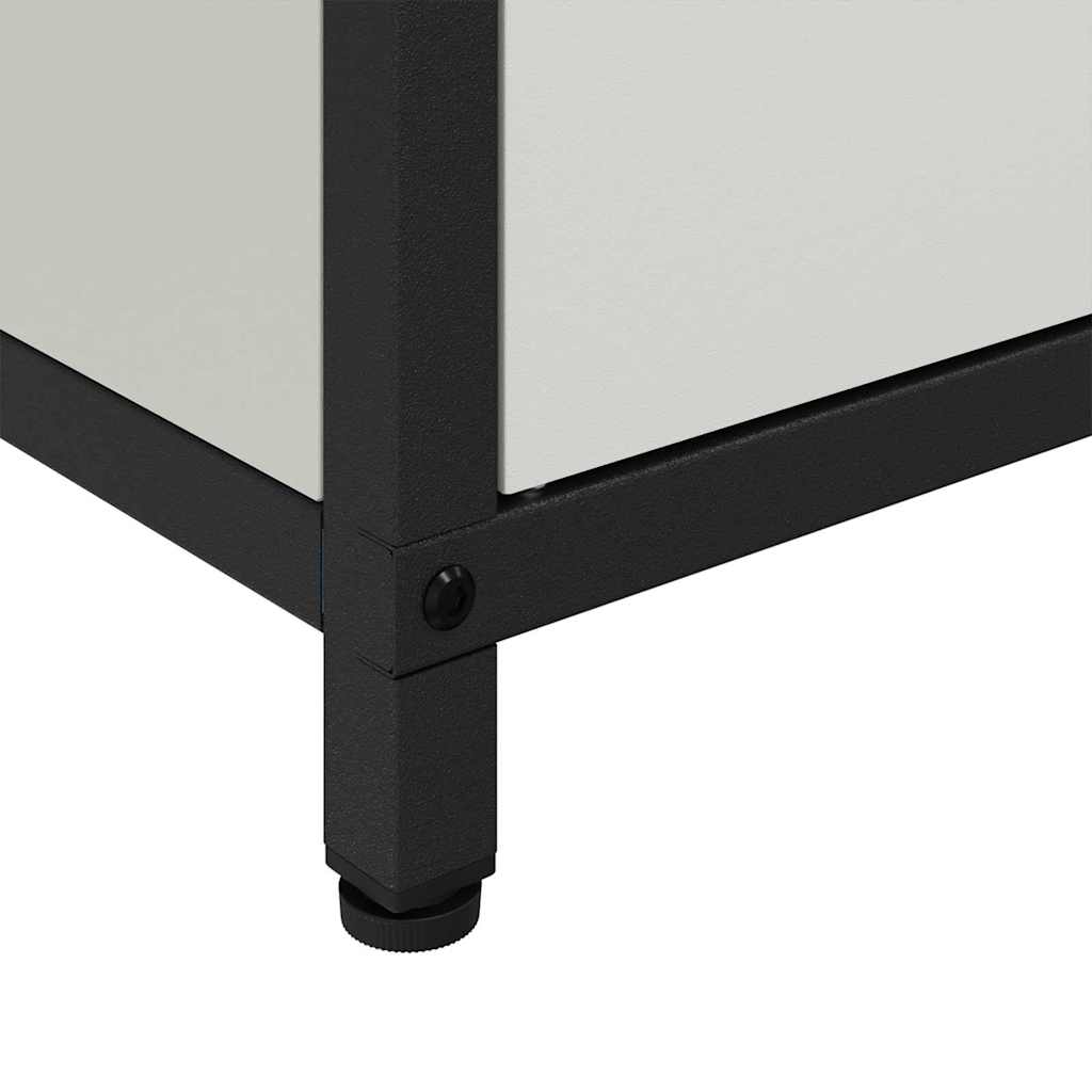 Kitchen Storage with Shelf White 90 x 50 x 53 cm Steel