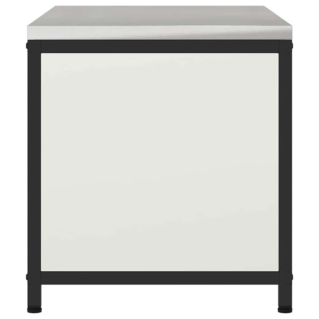 Kitchen Storage with Shelf White 90 x 50 x 53 cm Steel