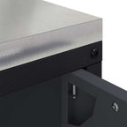 Kitchen Storage with Shelf Anthracite 90 x 50 x 53 cm Steel