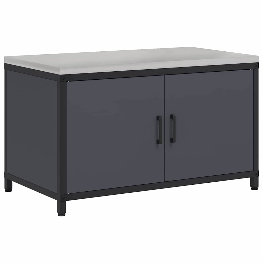 Kitchen Storage with Shelf Anthracite 90 x 50 x 53 cm Steel