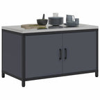 Kitchen Storage with Shelf Anthracite 90 x 50 x 53 cm Steel