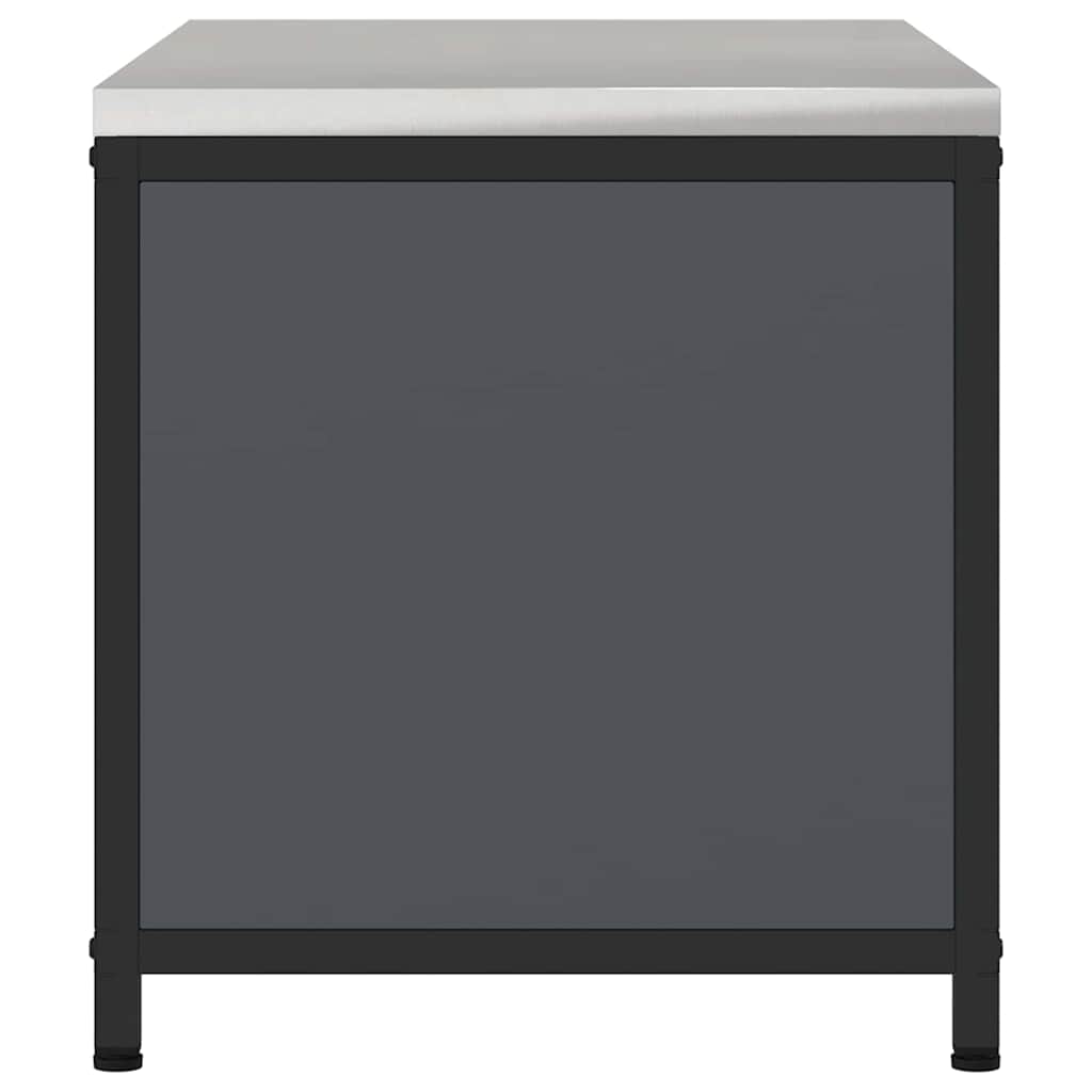 Kitchen Storage with Shelf Anthracite 90 x 50 x 53 cm Steel