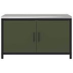 Kitchen Storage with Shelf Olive Green 90 x 50 x 53 cm Steel