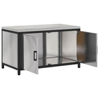 Kitchen Storage with Shelf Silver 90 x 50 x 53 cm Steel