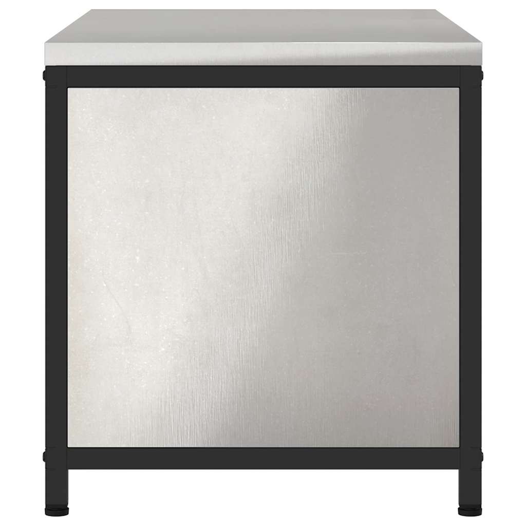 Kitchen Storage with Shelf Silver 90 x 50 x 53 cm Steel