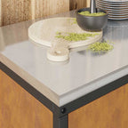 Kitchen Storage with Shelf Rusty 90 x 50 x 53 cm Steel