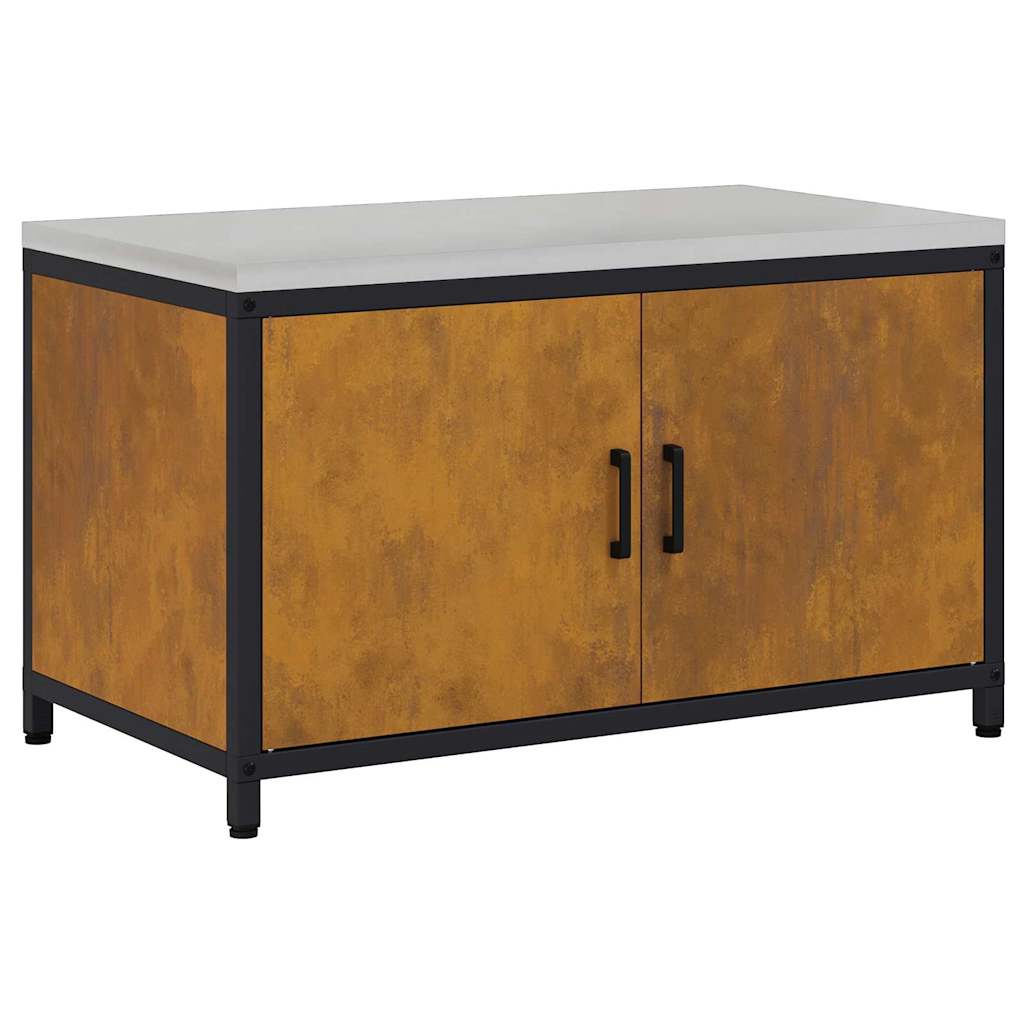 Kitchen Storage with Shelf Rusty 90 x 50 x 53 cm Steel