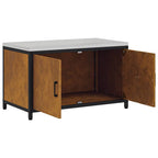 Kitchen Storage with Shelf Rusty 90 x 50 x 53 cm Steel