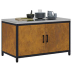 Kitchen Storage with Shelf Rusty 90 x 50 x 53 cm Steel