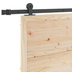 Sliding Door Natural 90 x 208 cm Solid Pine Wood