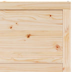 Sliding Door Brown 90 x 208 cm Solid Pine Wood