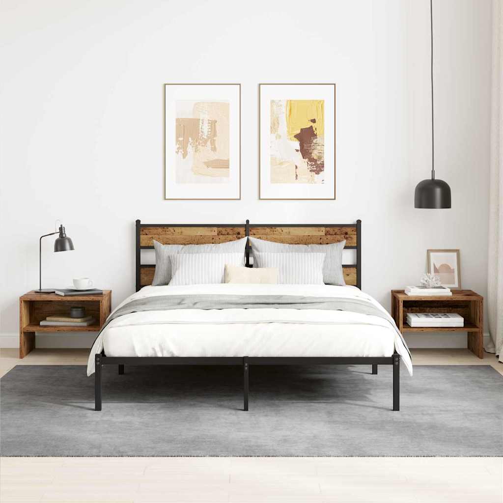 Bedside Cabinet Old wood 40 x 40 x 30 cm Engineered wood