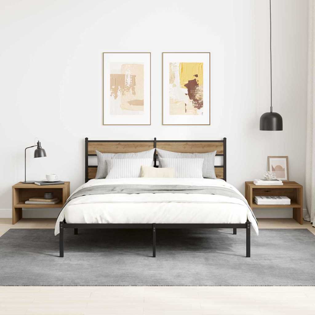 Bedside Cabinet Artisan oak 40 x 40 x 30 cm Engineered wood