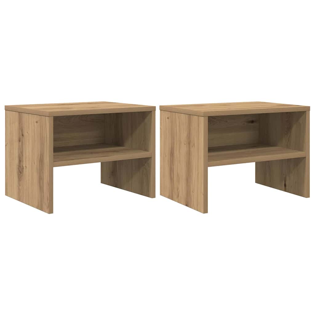 Bedside Cabinet 2 pcs Artisan oak 40 x 40 x 30 cm