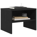 Bedside Cabinet Black oak 40 x 40 x 30 cm Engineered wood