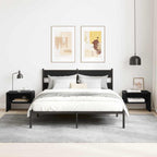 Bedside Cabinet 2 pcs Black oak 40 x 40 x 30 cm Engineered wood