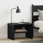 Bedside Cabinet 2 pcs Black oak 40 x 40 x 30 cm Engineered wood