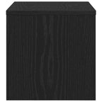 Bedside Cabinet 2 pcs Black oak 40 x 40 x 30 cm Engineered wood