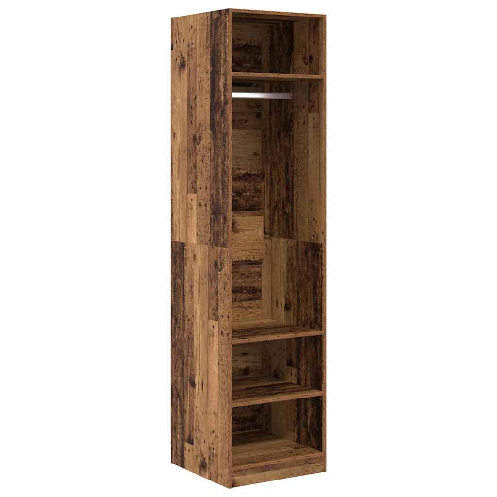 Wardrobe with Shelf Old Wood 50 x 50 x 200 cm Engineered Wood