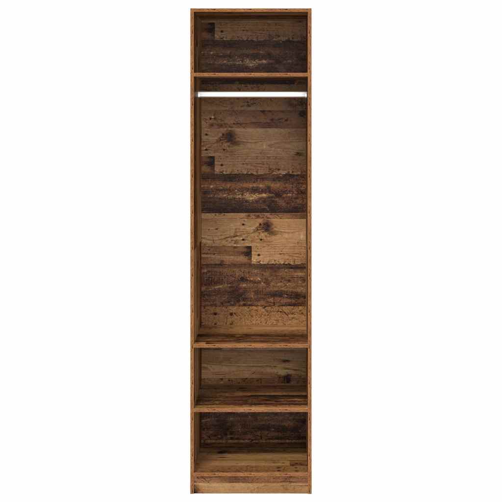 Wardrobe with Shelf Old Wood 50 x 50 x 200 cm Engineered Wood