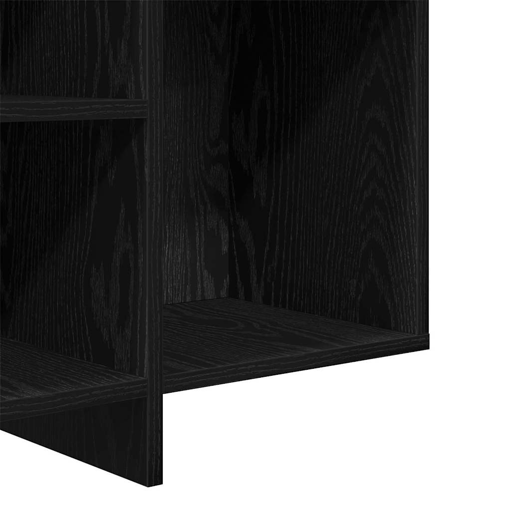 Sideboard Black Oak 120 x 30 x 75 cm Engineered Wood