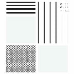 Glass Door Fretwork Black 76 x 2 x 205 cm Aluminium