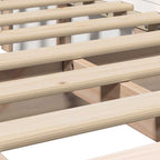 Bed Frame White 75 x 190 cm Solid Pine Wood