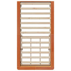 Bed Frame Wax Brown 75 x 190 cm Solid Pine Wood