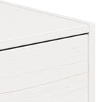 Bedside Table White 50 x 32.5 x 24 cm Solid pine wood