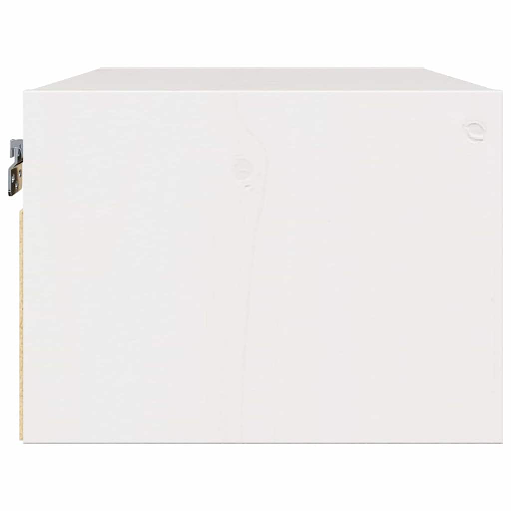 Bedside Table White 50 x 32.5 x 24 cm Solid pine wood