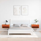 Bedside Table 2 pcs Wax Brown 50 x 32.5 x 24 cm Solid pine wood