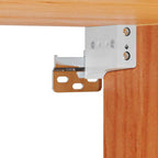 Bedside Table Wax Brown 37 x 35 x 18.5 cm Solid pine wood