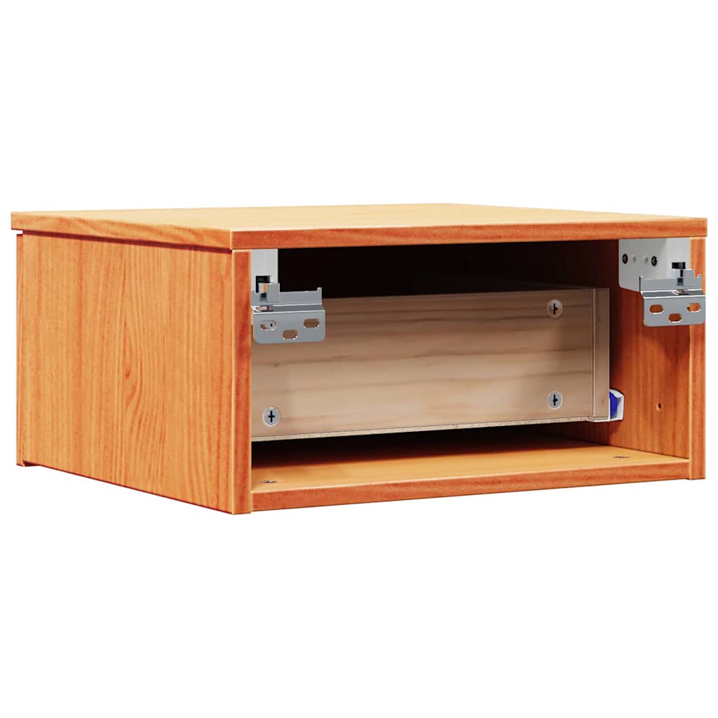 Bedside Table 2 pcs Wax Brown 37 x 35 x 18.5 cm Solid pine wood