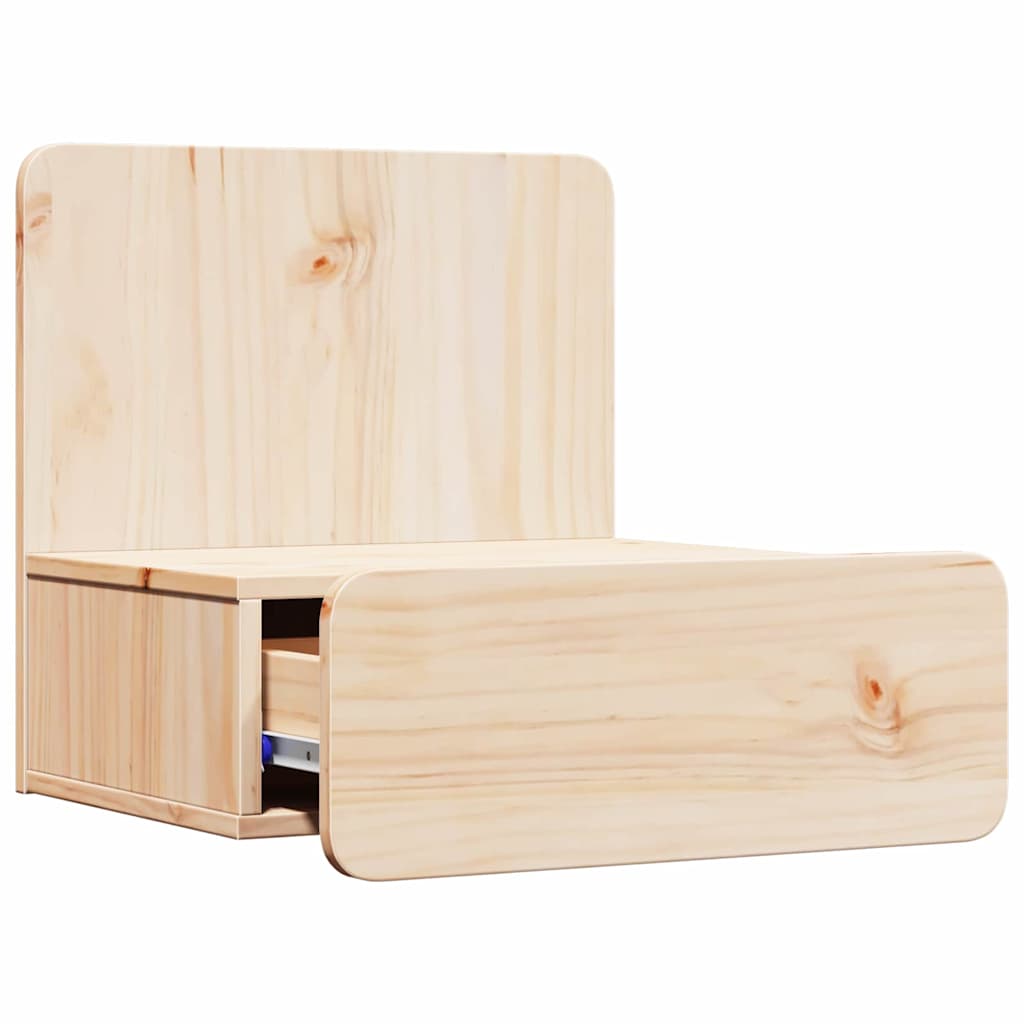 Bedside Table Brown 44 x 32.5 x 40 cm Solid pine wood