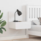 Bedside Table White 44 x 32.5 x 40 cm Solid pine wood