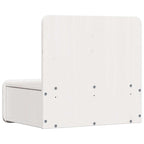 Bedside Table White 44 x 32.5 x 40 cm Solid pine wood