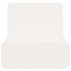 Bedside Table White 44 x 32.5 x 40 cm Solid pine wood