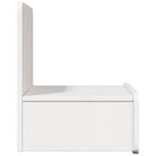 Bedside Table White 44 x 32.5 x 40 cm Solid pine wood