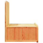 Bedside Table Wax Brown 44 x 32.5 x 40 cm Solid pine wood