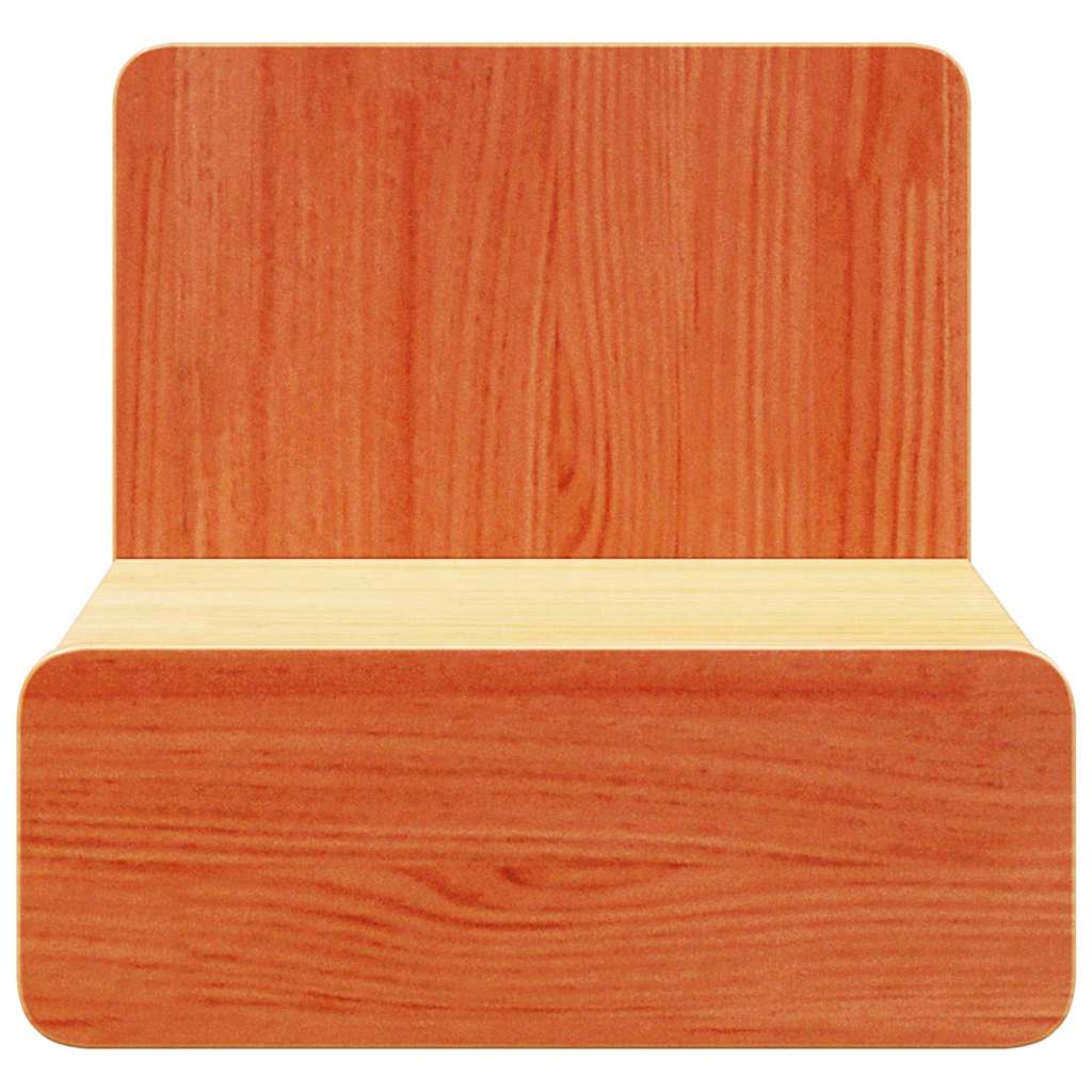 Bedside Table 2 pcs Wax Brown 44 x 32.5 x 40 cm Solid pine wood