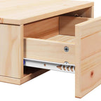 Bedside Table 2 pcs Brown 42 x 32.5 x 40 cm Solid pine wood