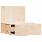 Bedside Table 2 pcs Brown 42 x 32.5 x 40 cm Solid pine wood