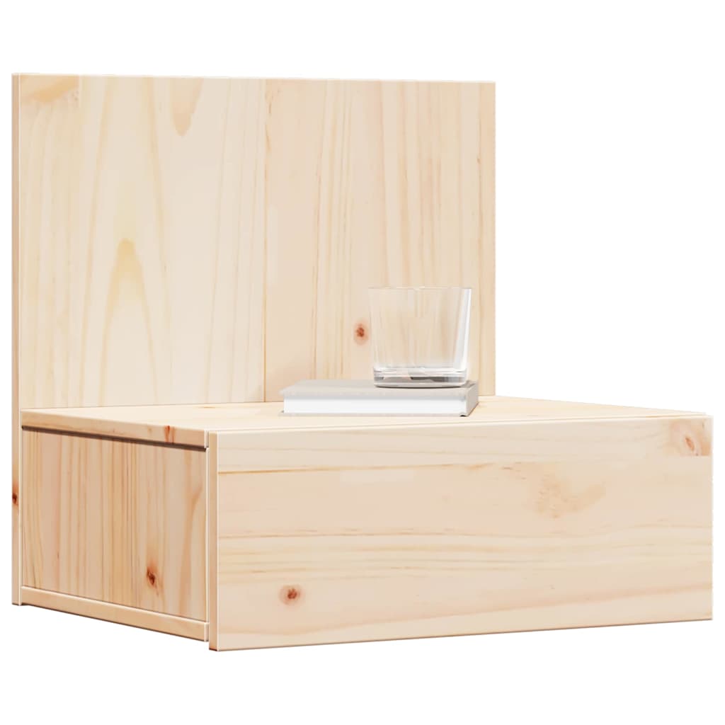 Bedside Table 2 pcs Brown 42 x 32.5 x 40 cm Solid pine wood