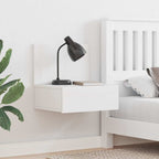 Bedside Table 2 pcs White 42 x 32.5 x 40 cm Solid pine wood