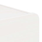 Bedside Table White 39 x 34 x 16.5 cm Solid pine wood