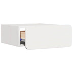 Bedside Table White 39 x 34 x 16.5 cm Solid pine wood