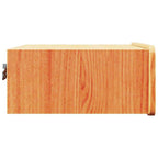 Bedside Table Wax Brown 39 x 34 x 16.5 cm Solid pine wood