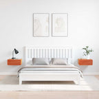 Bedside Table 2 pcs Wax Brown 39 x 34 x 16.5 cm Solid pine wood