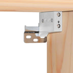 Bedside Table with Drawer Brown 39 x 34 x 33 cm Solid pinewood